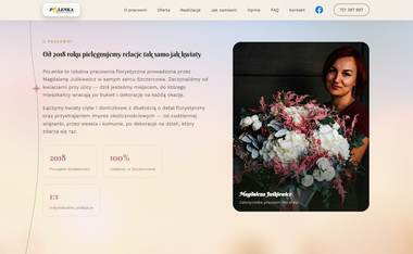 Sekcja „O pracowni”